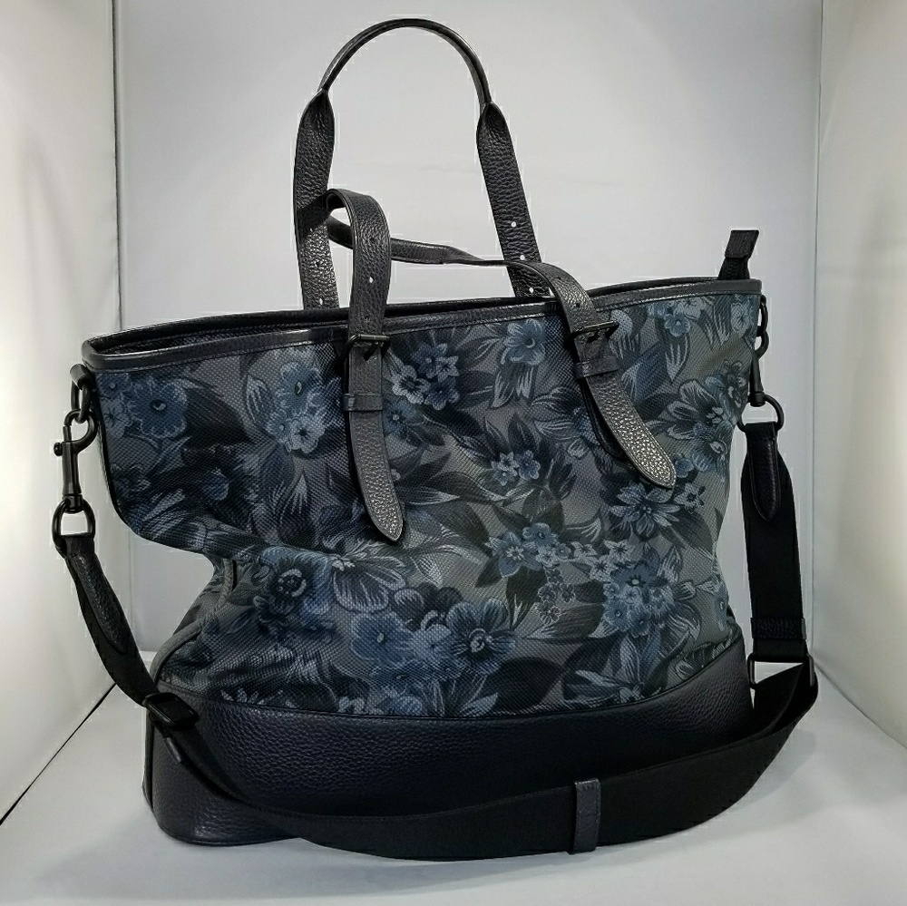 Coach Mercer Tote in Blue Hawaiian Print